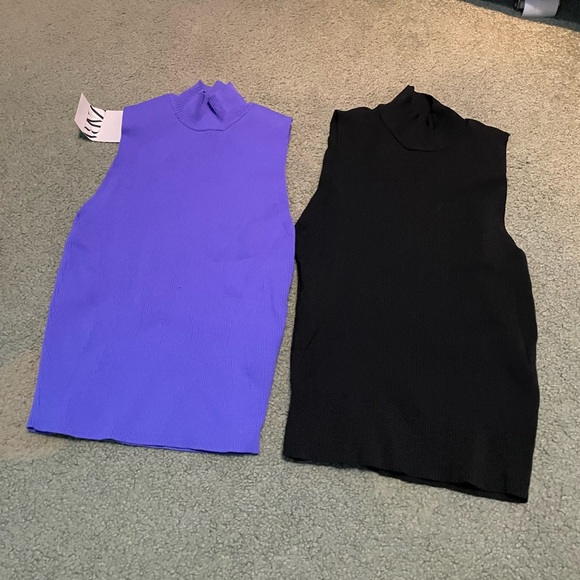 Zara Turtle Neck Tank Top Set - Picture 2 of 3
